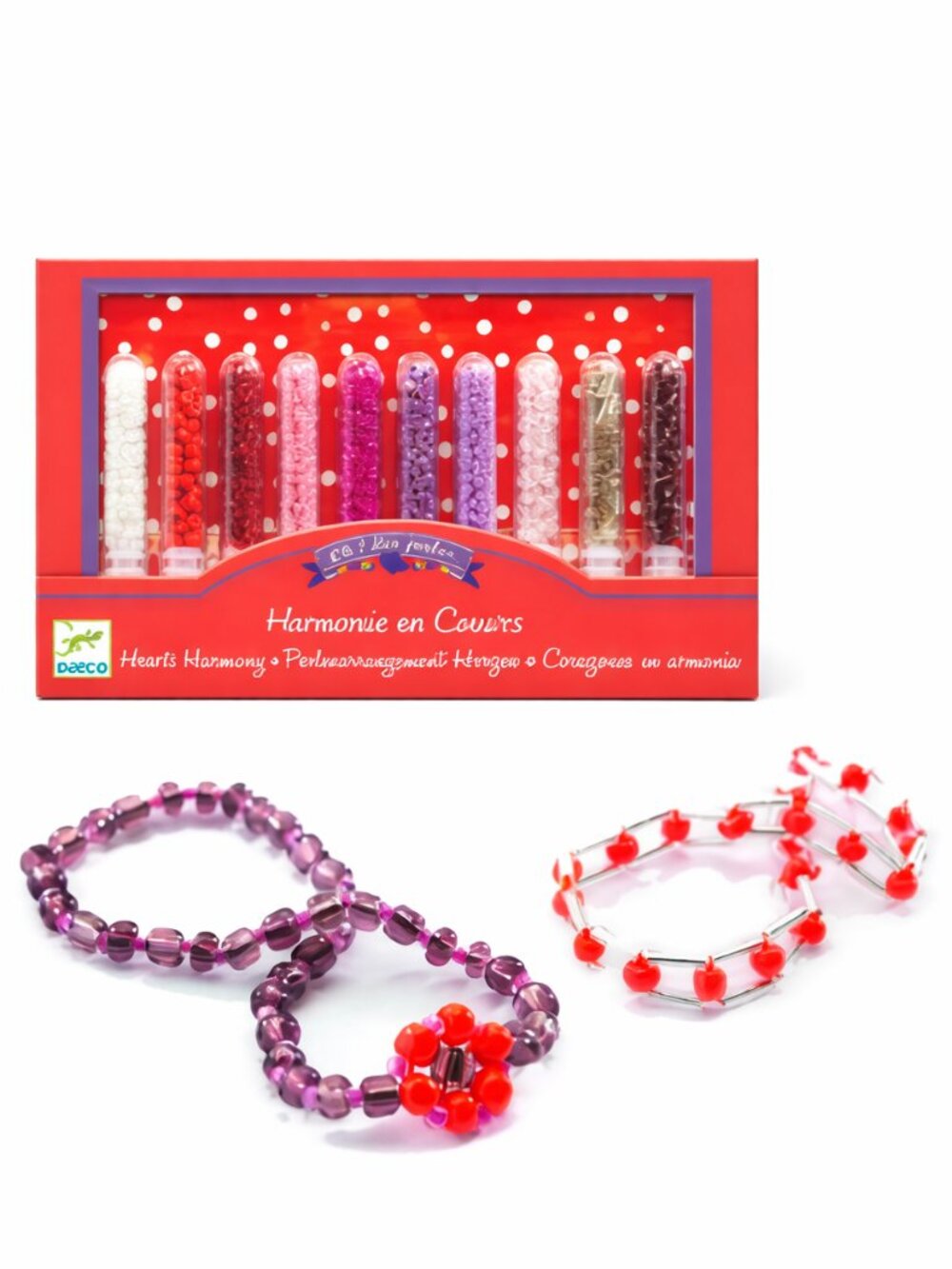 New Sealed Djeco Handicraft -Beadwork Heart  Harmony Beads 7+